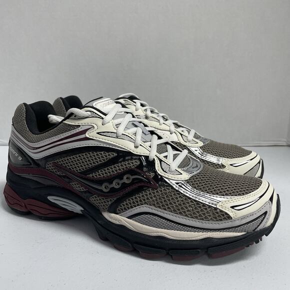 Saucony ProGrid Omni 9 Tan Maroon S70832 8 Size 11.5 Mesh Runner Workout Sneaker main image 4